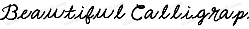 Beautiful Calligraphy字体转换